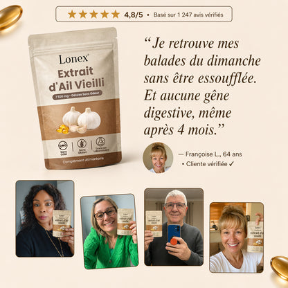 Extrait d’Ail Vieilli 7500 mg – Gélules Sans Odeur